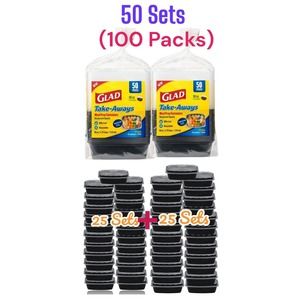 COPY - 100 Pack Meal Prep 38 oz Containers Reusable Food Storage Plastic Lunch …